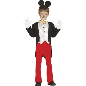 Fiestas Guirca Costume Enfant Souris Mickey - Rouge / Noir - 4/6 ans