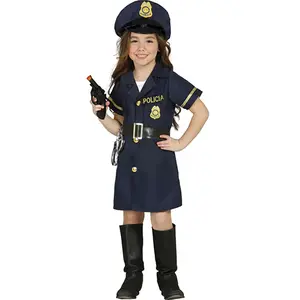 Comparateur de prix : Fiestas Guirca Déguisement Police Costume Enfant Fille Taille Taille 5-6 Ans