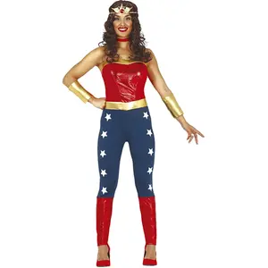 FIESTAS GUIRCA, S.L. Déguisement de Super Heroïne Wonder pour Femme S