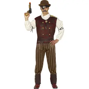 Comparateur de prix : Fiestas Guirca Déguisement Steampunk Costume Adulte Homme Taille M 48-50
