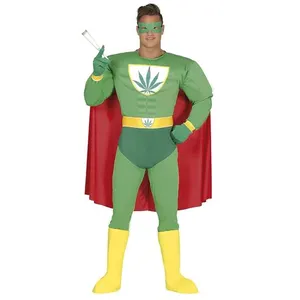 Comparateur de prix : déguisement super-héros muscles marihuana homme - m - vert - guirca 88275