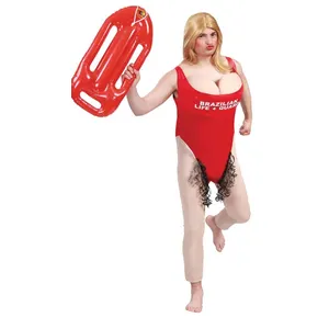 Comparateur de prix : FIESTAS GUIRCA Surveillant de Plage Evg Homme - Déguisement Evg Homme Drôle, Rouge, XL 54-56