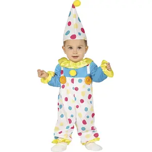 Comparateur de prix : FIESTAS GUIRCA | Costume de Clown Coloré pour Bébé (18-24 Mois) - Inclut Bonnet et Combinaison - Costumes Enfantins pour Halloween, Carnaval et Fêtes de Clowns - Unisexe - Multicolore