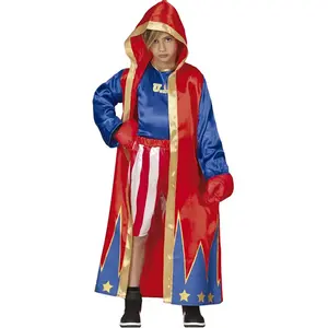 Comparateur de prix : FIESTAS GUIRCA | Costume de Boxeur Enfant (5-6 ans) - Robe, T-shirt et Pantalon - Costumes Sportifs pour Halloween, Carnaval et Fêtes Costumées - Idéal pour Enfants - Bleu et Rouge