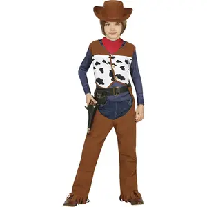 Comparateur de prix : FIESTAS GUIRCA Costume de cow-boy pour garçon - Tenue d'Enfant pour Fêtes d'Indien et Cow-Boys pour garçon de 7-9 Ans