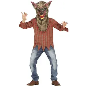 FIESTAS GUIRCA Déguisement Loup-Garou Enfant 10-12 Ans pas cher