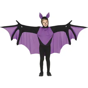 FIESTAS GUIRCA Déguisement Chauve-Souris Super Ailes Noir Et Violet Enfant 7-9 Ans
