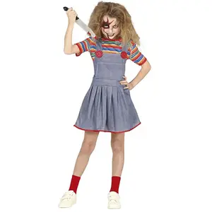 Comparateur de prix : déguisement poupée chucky cinéma fille - 5/6 ans - bleu - guirca 77669