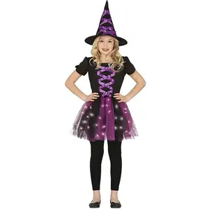 FIESTAS GUIRCA Déguisement Sorcière Violette - Robe Avec Tutu Et Lumière Led Pour Fille 10-12 AnsVendu paramazon