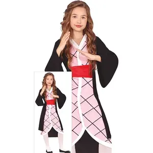 déguisement kimono combattant fille - 5/6 ans - noir - générique 78444
