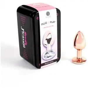 Comparateur de prix : Secret Play Metal Butt Plug Oro Rosa Talla S 7cm 1ud