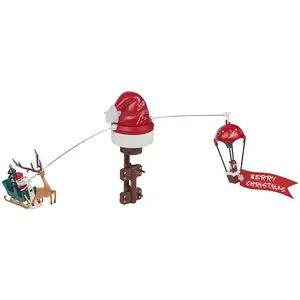 Wellhome Décorations De Noël Avec Lumières Led Et Musique Pour Le Sapi... pas cher
