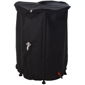 WELLHOME Fût Récupérateur d'Eau de Pluie 500 L Pliable et Résistant Ra... pas cher