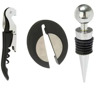 Bergner - Lot de 3 Ustensiles à vin métaux OS