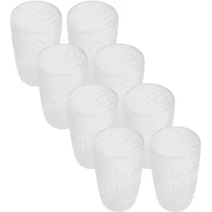 Bergner - Lot de 8 Verres  transparents - 380ml OS pas cher