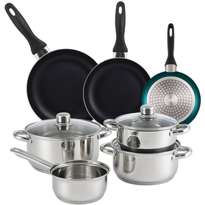 Wellhome Ensemble De Casseroles Et Poêles Pk8186 10 Pièces pas cher