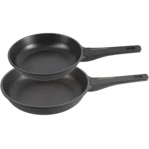 Bergner - Lot de 2 Poêles 20cm + Poêle grill noires OS pas cher