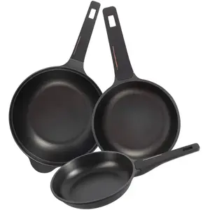 Bergner - Lot de 2 Poêles + wok noirs OS pas cher