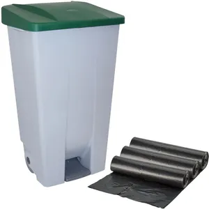 Comparateur de prix : WELL HOME MOBILIARIO & DECORACIÓN Conteneur sélectif 120 litres + sacs à ordures de 10 unités de 10 unités