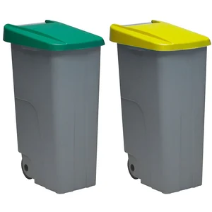 Comparateur de prix : Denox Poubelle De Recyclage Pack Closed 110l 2 Unités