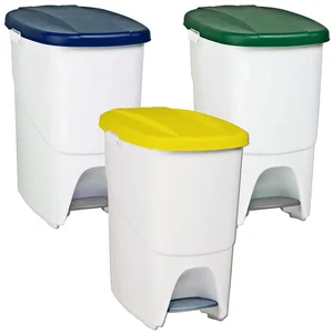 Denox Poubelle De Recyclage Pedalbin Eco Pack 25l 3 Unités pas cher