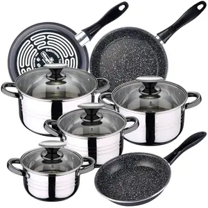 Comparateur de prix : San Ignacio Ensemble De Casseroles Et Poêles Dina 18/20/24 Cm Pk3787 8 Pièces