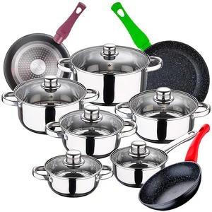 San Ignacio Ensemble De Casseroles Et Poêles Cassel 18/22/26 Cm Pk3888 12 Pièces pas cher