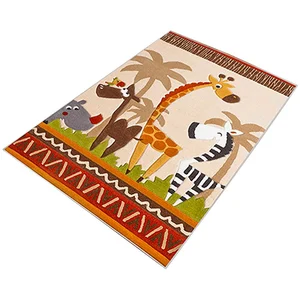 WELL HOME MOBILIARIO & DECORACIÓN Tapis en polyester estampillé 100 x 150 cm pas cher