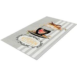 WELL HOME MOBILIARIO & DECORACIÓN Tapis en polyester estampillé 100 x 150 cm pas cher