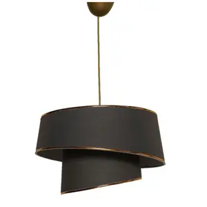 Wellhome - Lampe à toit de 70 cm. or / anthracite, type e 27 max 45 - 60 w - Or/AnthraciteVendu parcarrefour