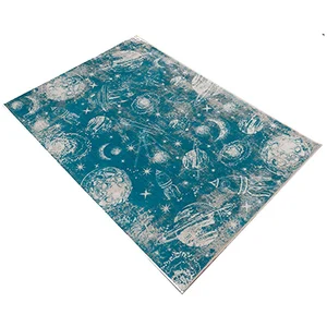 WELL HOME MOBILIARIO & DECORACIÓN Tapis en polyester estampillé 100 x 200 cm pas cher