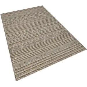 Tapis salon en polyester Beige - 100x200cm - Beige - Wellhome pas cher