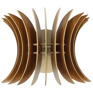 WELL HOME MOBILIARIO & DECORACIÓN Applique Murale Interieur, design en bois et en MDF, Nogal 20x28x20 cm pas cher
