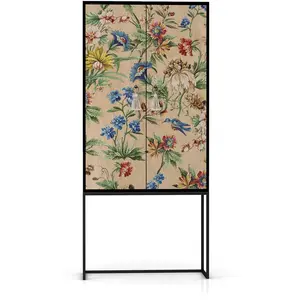RNT by Really Nice Things Buffet armoire 2 portes en MDF imprimé floral pas cher