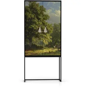 RNT by Really Nice Things Buffet armoire 2 portes en MDF imprimé  bucolique forestier