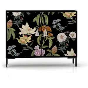 RNT by Really Nice Things Buffet en MDF 2 portes et 2 tiroirs imprimé floral pas cher