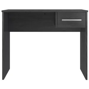 NO NAME Bureau petit tiroir - Mélaminé gris cendré - 90 x 50 x 74 cm pas cher