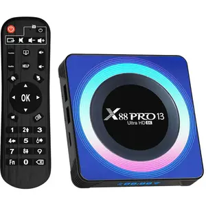 X8x Lecteur Multimédia X88 Pro 13 4gb/64gb Caja Acrílica Android 13-an...