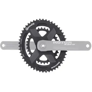 Plateaux Rotor Aldhu 3D+ QRings Spidering Aero noir - 46/30 pas cher