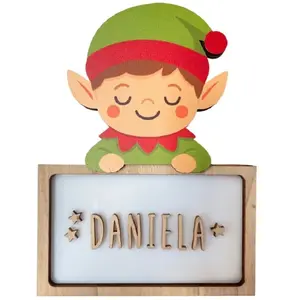 Comparateur de prix : Lampe À Poser Personnalisable - Lutin De Noël