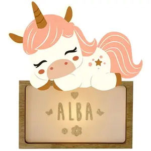 Vintiun Lampe À Poser Personnalisable - Licorne pas cher