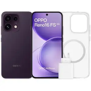 OPPO Reno16 FS 5G 8Go 512Go 6,57" Violet Noir Étui et chargeur 45 W in... pas cher