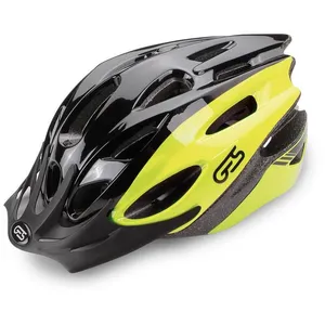 Comparateur de prix : Casque velo adulte ges vtt rocket noir jaune avec visiere et system quick lock  vendu en boite