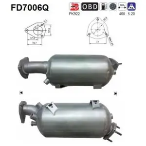 AS FD7006Q Filtre à Particules pas cher