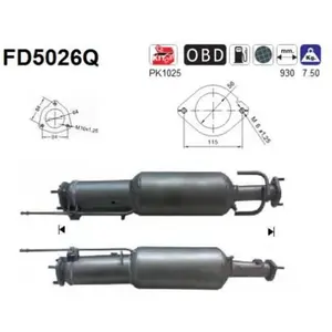 AS FD5026Q Filtre à Particules pas cher
