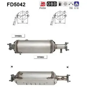 AS Filtre à particules / FAP pour HYUNDAI: Tucson (Ref: FD5042) pas cher