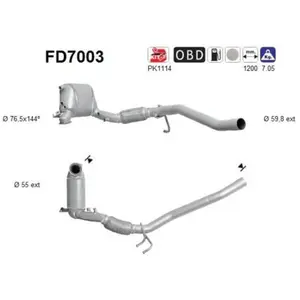 AS FD7003 Filtre à Particules pas cher