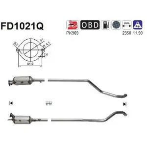 AS FD1021Q Filtre à Particules pas cher