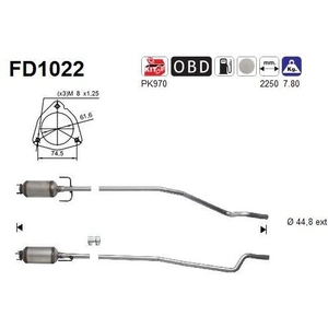 Comparateur de prix : AS Filtre à particules / à suie, échappement PRIX CANON, par ex. pour Opel