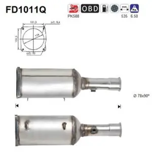 AS FD1011Q Filtre à Particules pas cher